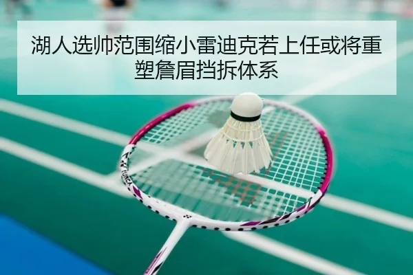 湖人选帅范围缩小雷迪克若上任或将重塑詹眉挡拆体系